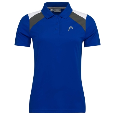 Head Tennis-Polo Club 22 Tech (Moisture Transfer Microfiber Technologie) royalblau Damen